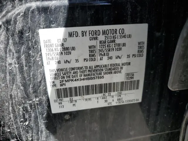 2017 FORD EDGE TITANIUM  