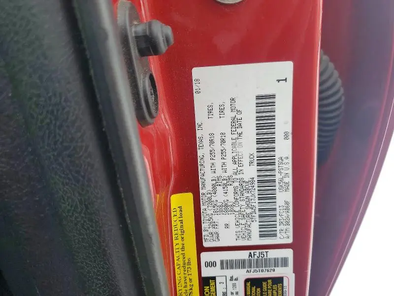 2018 TOYOTA TUNDRA SR5  