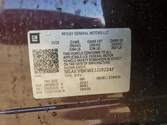 2018 BUICK ENCLAVE PREMIUM  