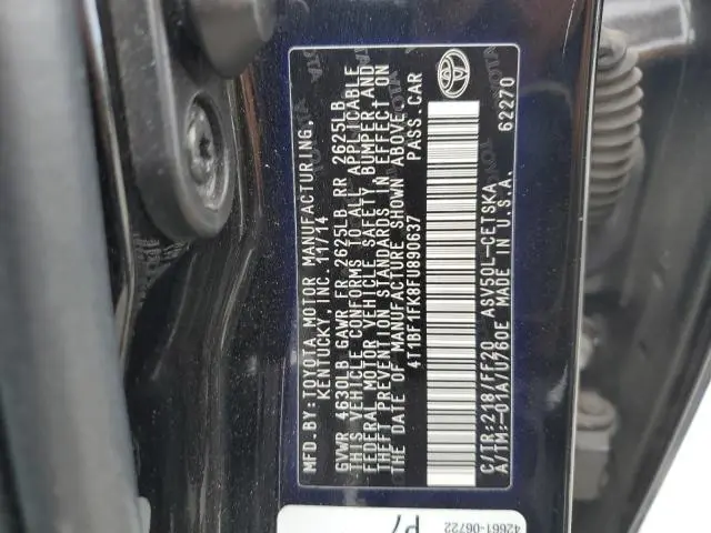 2015 TOYOTA CAMRY LE  