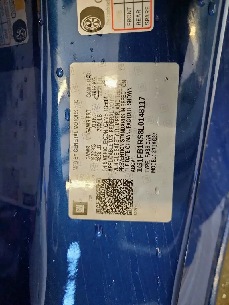 2020 CHEVROLET CAMARO LS  