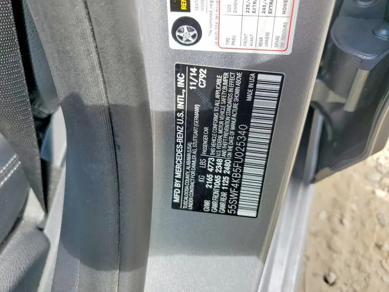 2015 MERCEDES-BENZ C 300 4MATIC  