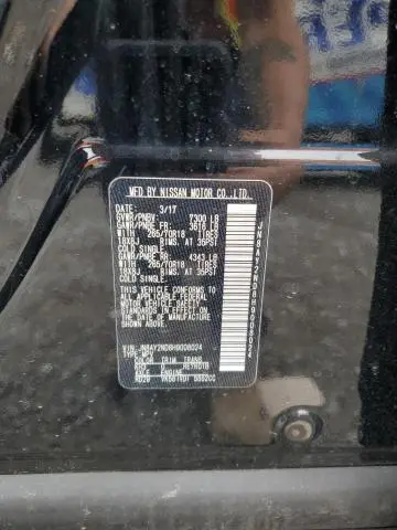 2017 NISSAN ARMADA SV  