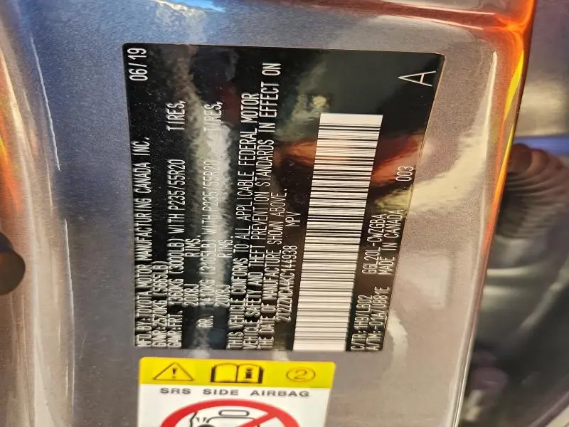 2019 LEXUS RX 350 BASE  