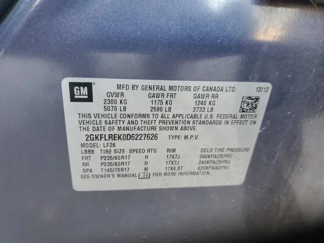 2013 GMC TERRAIN SLE  