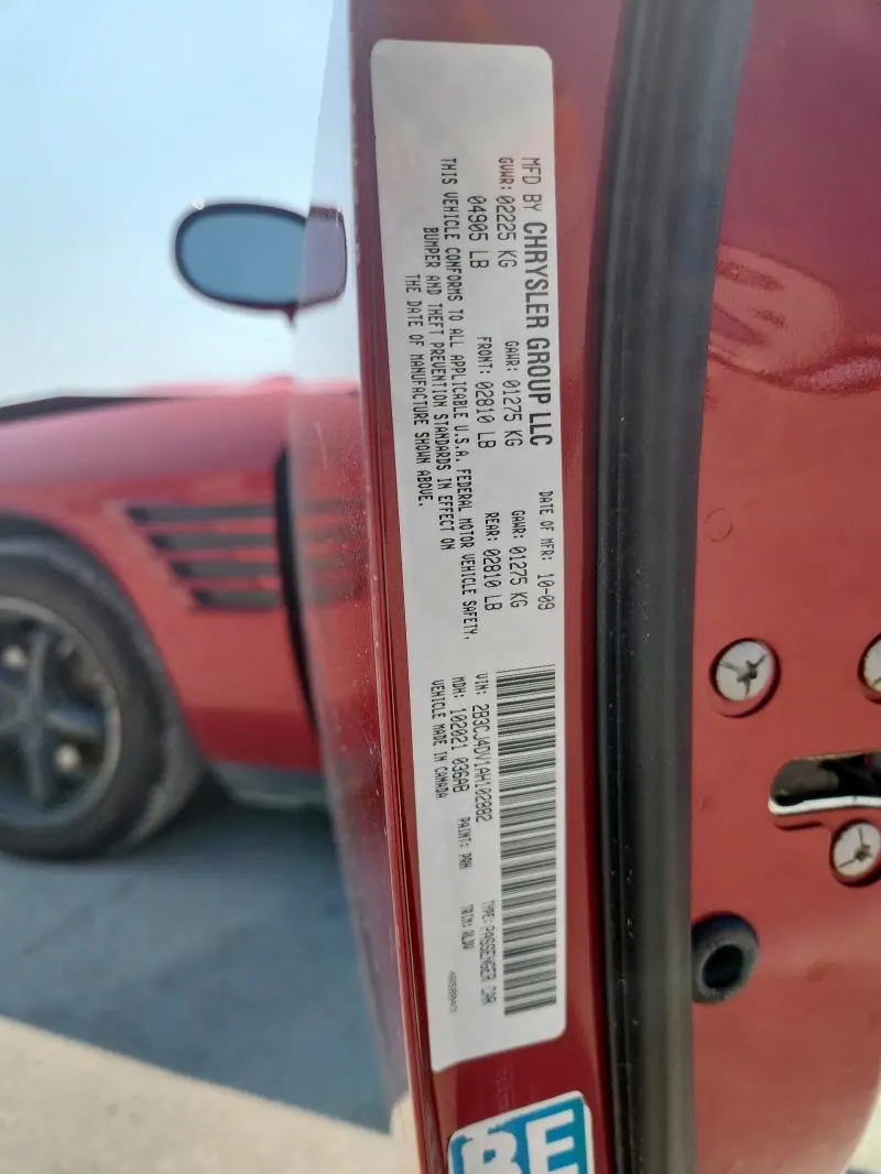 2010 DODGE CHALLENGER SE  