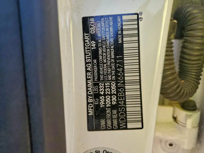 2018 MERCEDES-BENZ CLA 250  