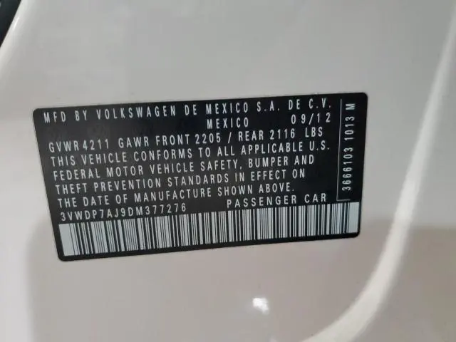 2013 VOLKSWAGEN JETTA SE  