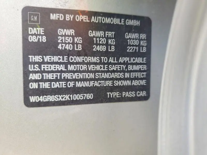 2019 BUICK REGAL ESSENCE  