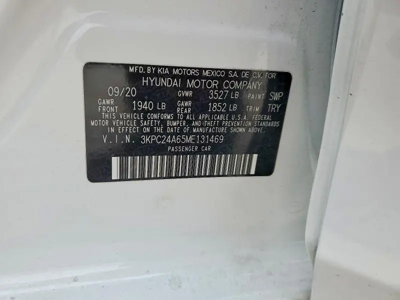 2021 HYUNDAI ACCENT SE  