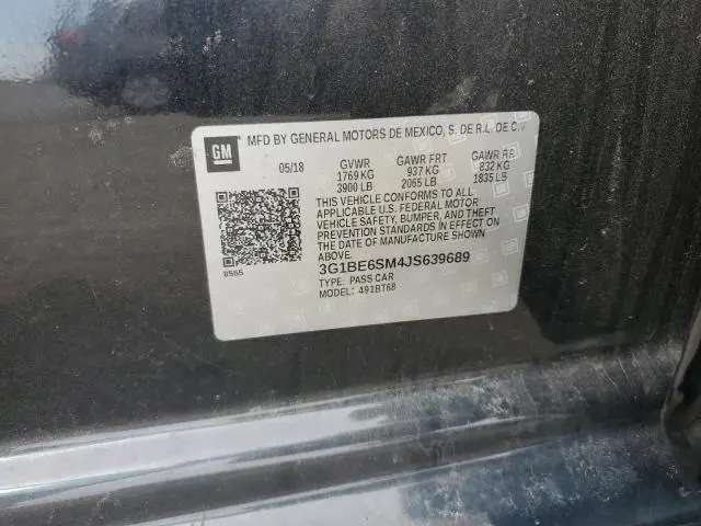 2018 CHEVROLET CRUZE LT  