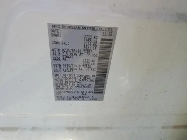 2017 NISSAN PATHFINDER S  