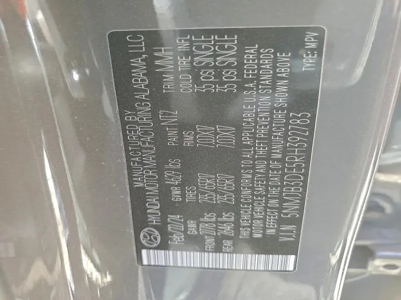 2024 HYUNDAI TUCSON SEL  