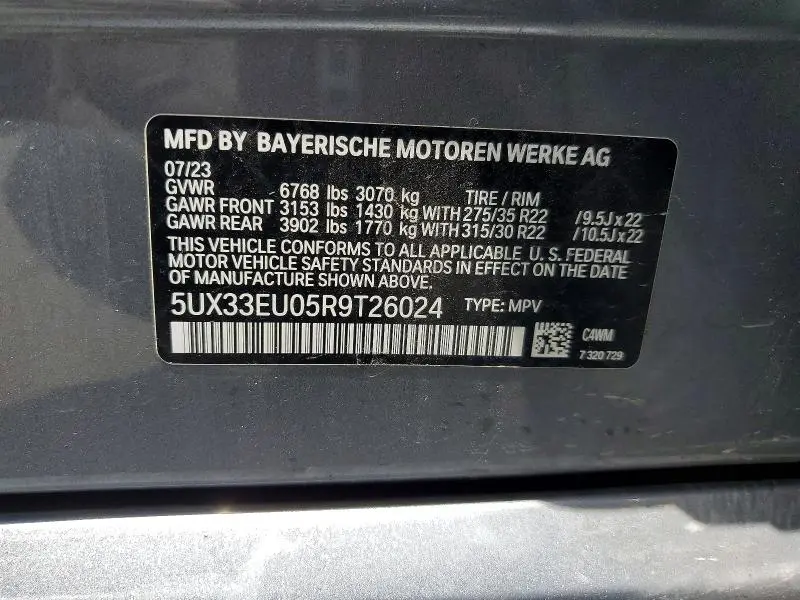 2024 BMW X5 M60I  