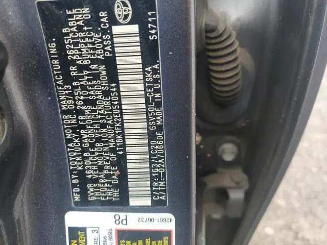 2014 TOYOTA CAMRY SE V6  