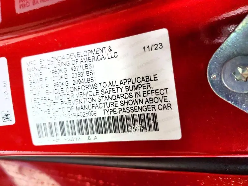 2024 HONDA ACCORD EX  