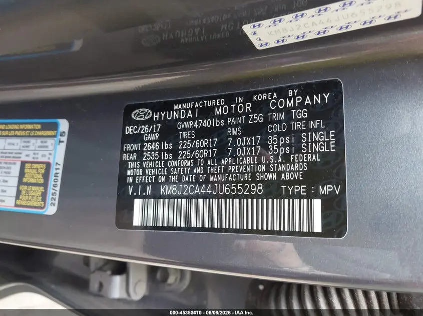 2018 HYUNDAI TUCSON SE