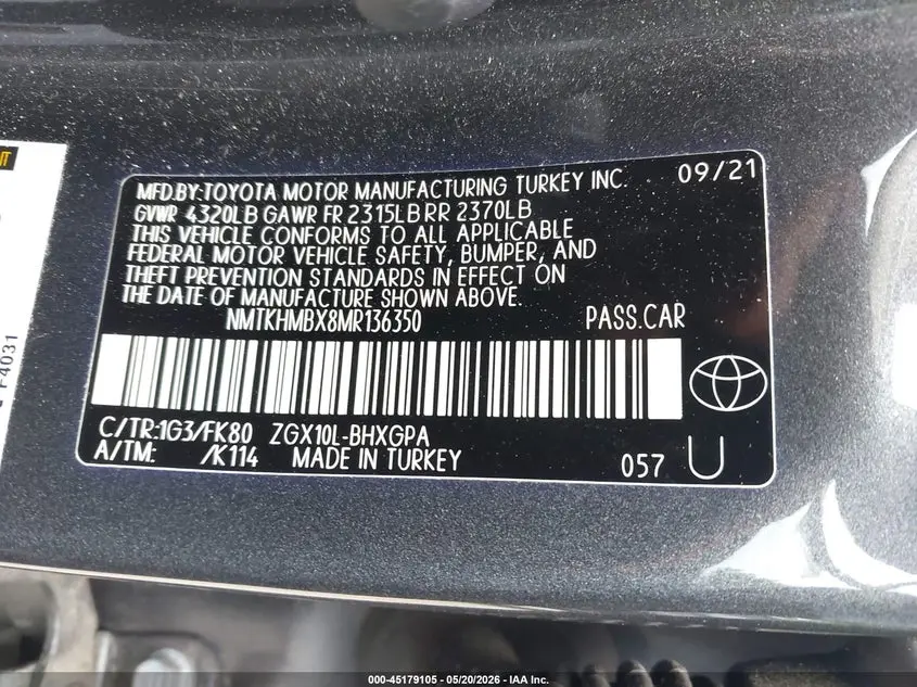2021 TOYOTA C-HR XLE