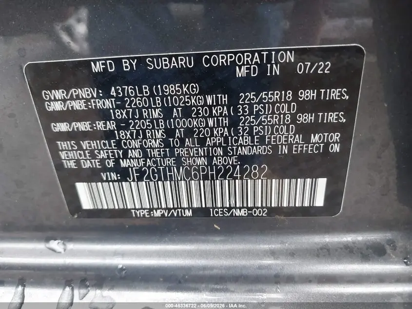 2023 SUBARU CROSSTREK LIMITED