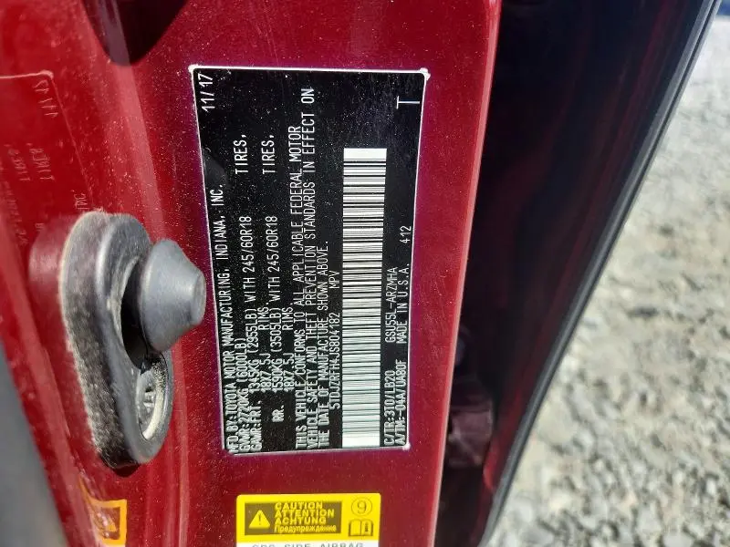 2018 TOYOTA HIGHLANDER XLE  