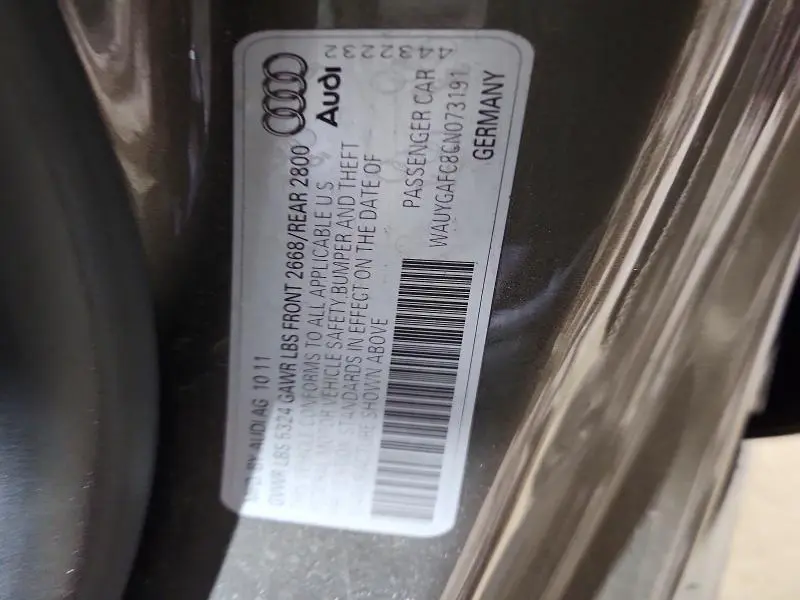 2012 AUDI A7 PREMIUM PLUS  