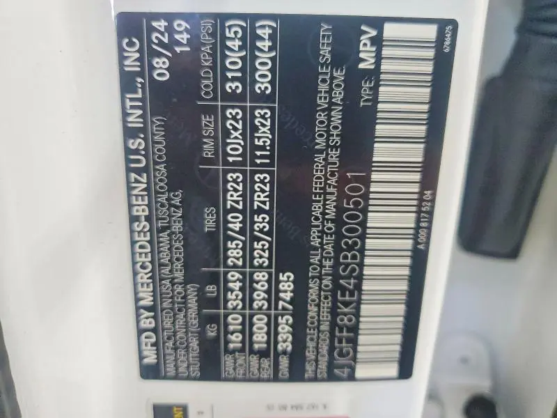 2025 MERCEDES-BENZ GLS 63 AMG 4MATIC  