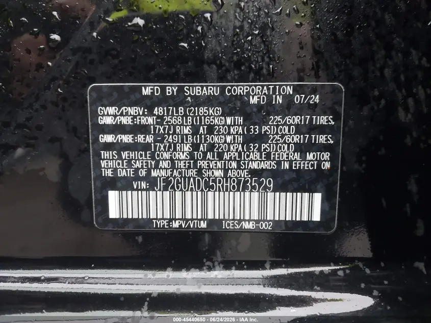 2024 SUBARU CROSSTREK PREMIUM