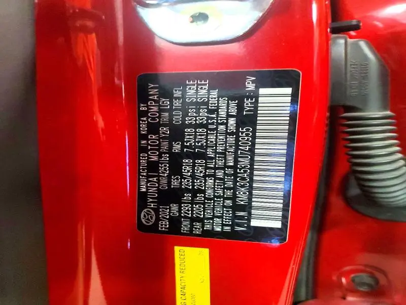 2021 HYUNDAI KONA LIMITED  