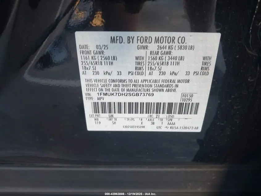 2025 FORD EXPLORER ACTIVE