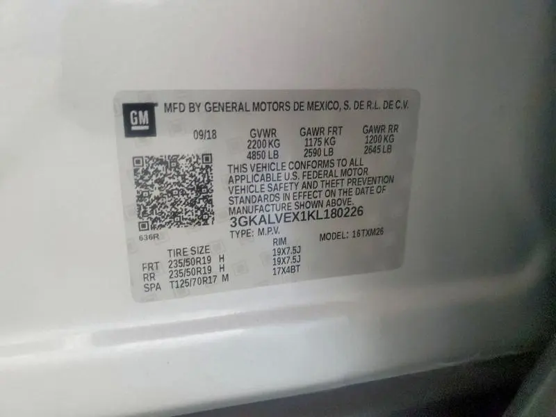 2019 GMC TERRAIN SLT  