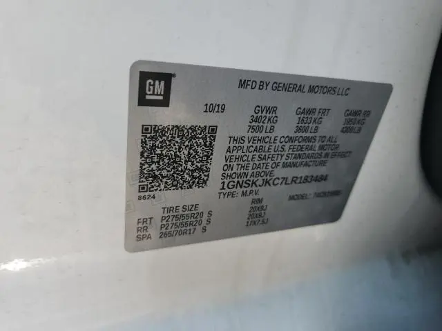 2020 CHEVROLET SUBURBAN K1500 PREMIER  