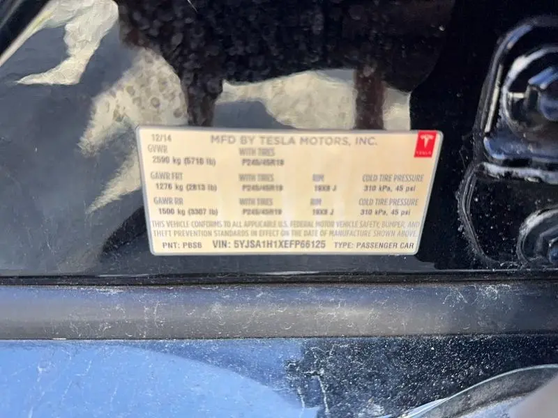 2014 TESLA MODEL S   