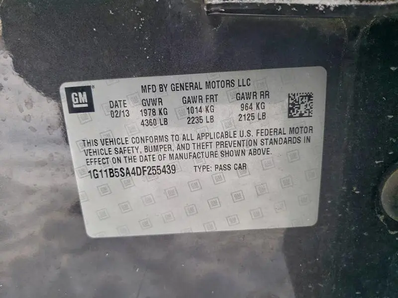 2013 CHEVROLET MALIBU LS  