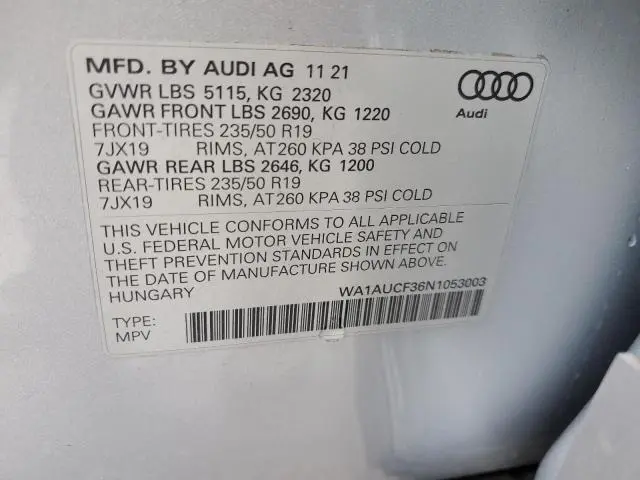2022 AUDI Q3 PREMIUM 40  