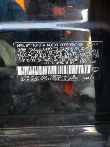 2015 LEXUS IS 250  