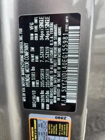 2014 HYUNDAI SANTA FE SPORT   