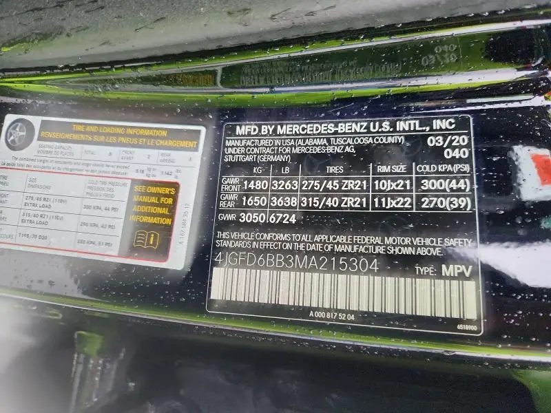 2021 MERCEDES-BENZ GLE COUPE AMG 53 4MATIC  