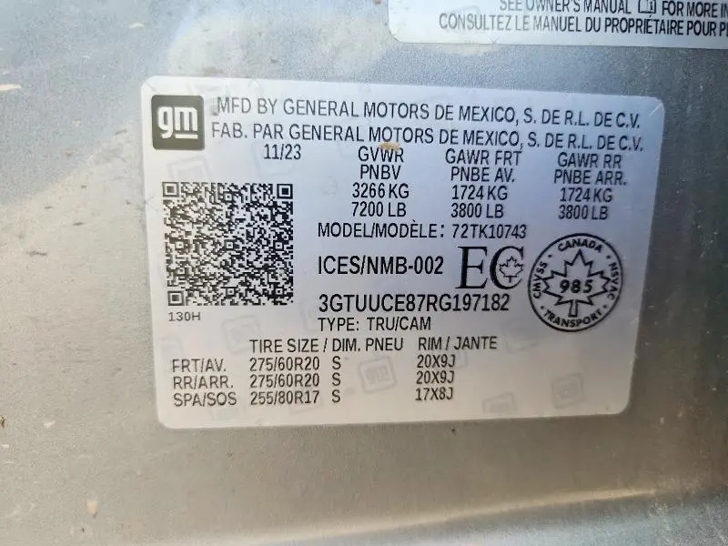 2024 GMC SIERRA K1500 ELEVATION  