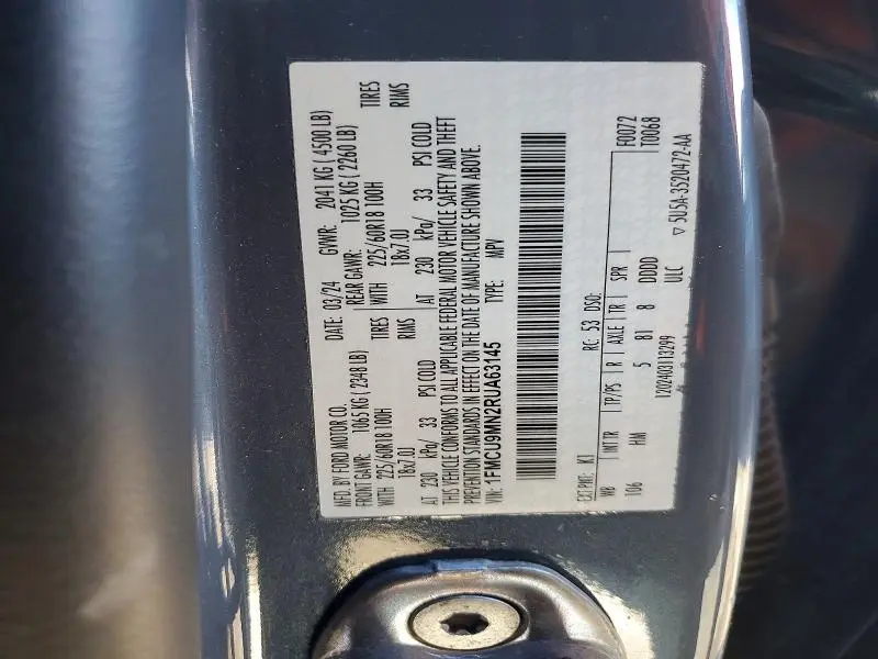 2024 FORD ESCAPE ST LINE  