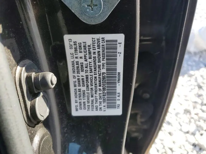 2013 HONDA CIVIC EX  