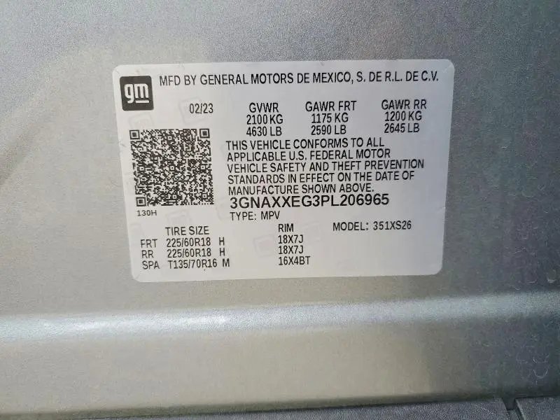 2023 CHEVROLET EQUINOX PREMIER  