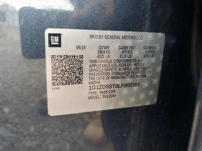 2020 CHEVROLET MALIBU LT  