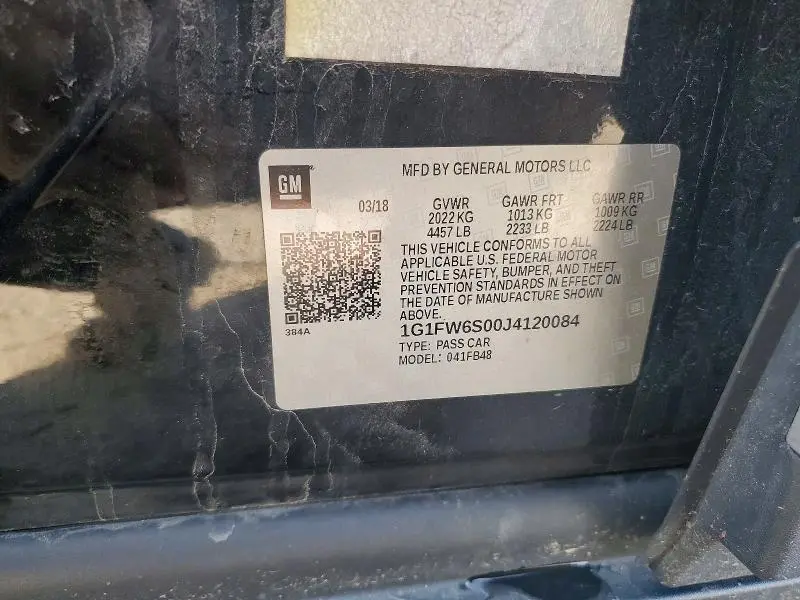 2018 CHEVROLET BOLT EV LT  
