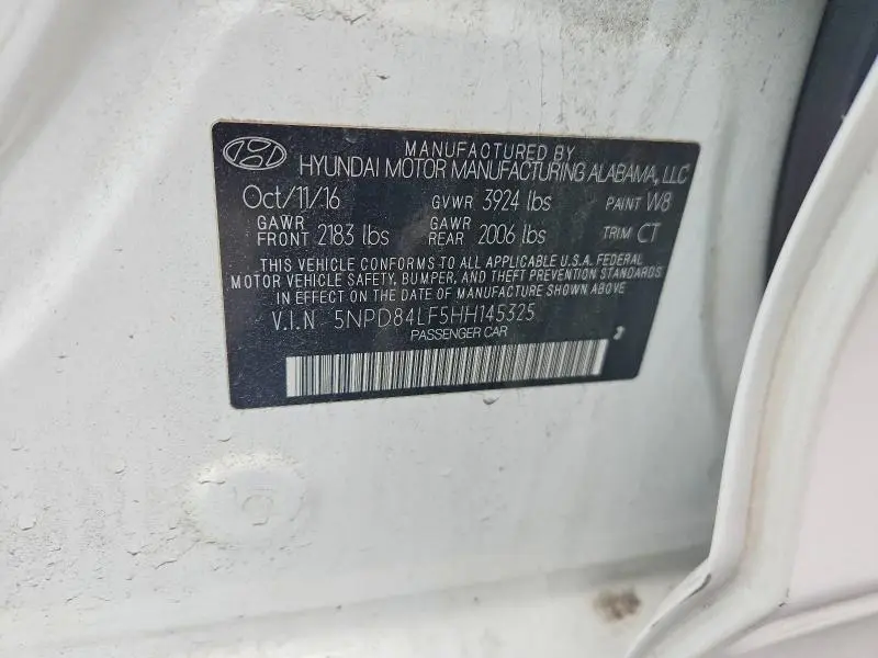2017 HYUNDAI ELANTRA VALUE EDITION  