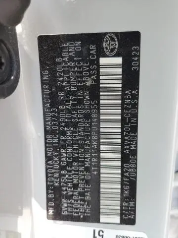 2023 TOYOTA CAMRY LE  