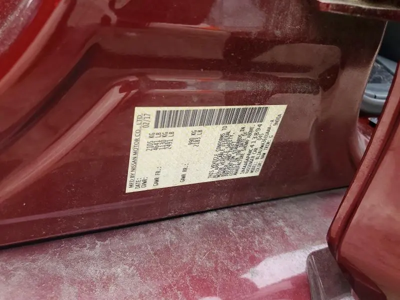 2017 NISSAN MAXIMA PLATINUM  