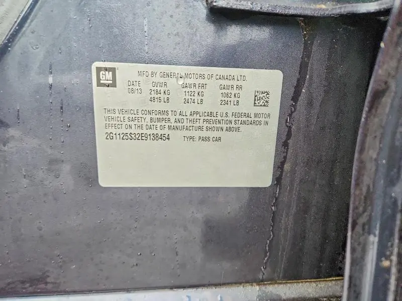 2014 CHEVROLET IMPALA LT  