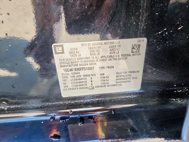 2015 CHEVROLET SILVERADO K3500 HIGH COUNTRY  