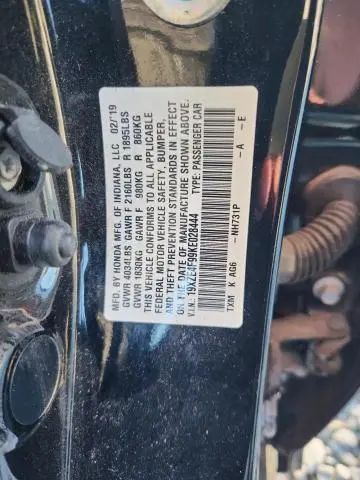 2019 HONDA INSIGHT TOURING  