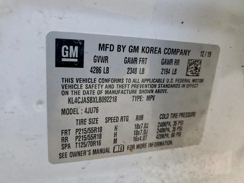 2020 BUICK ENCORE PREFERRED  